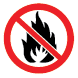 No encender fuego